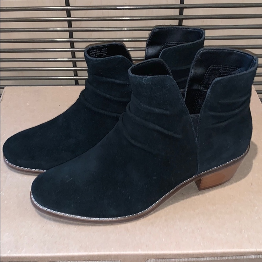 New Cole Haan Alayna Slouch Bootie Black Suede Women’s Size 6.5